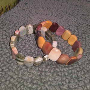 TWO STONE BRACELETS